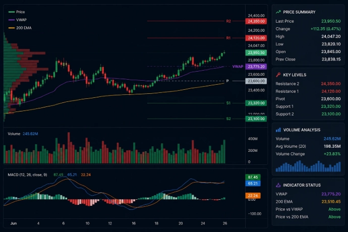 Don't use MACD alone - combine with price action, volume and trend for best results - Option Matrix India